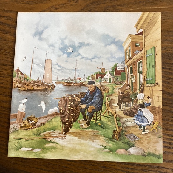 Four ceramic tile wall hanging from Holland - Picture 3 of 8